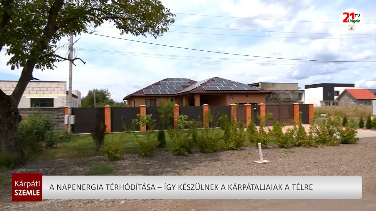 Napelemekkel készülnek az energiafüggetlenségre a kárpátaljai háztartások tél előtt