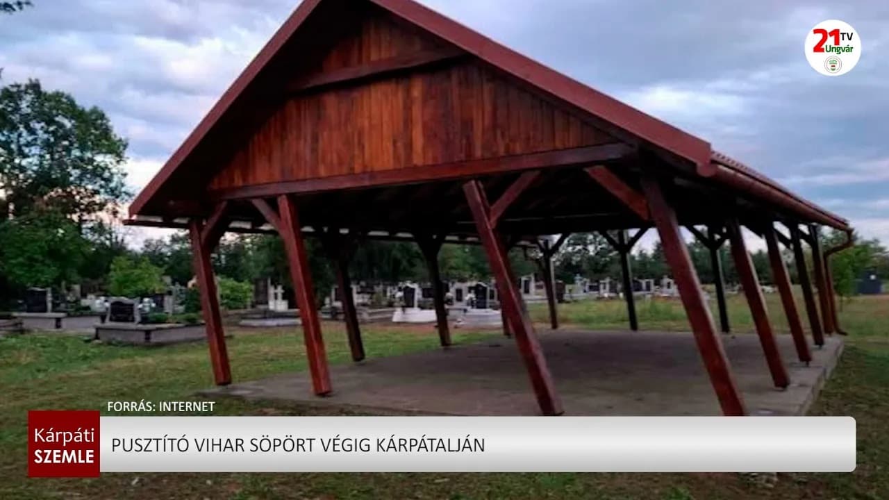 Erős vihar sújtott le Kárpátaljára: jelentős károk több településen