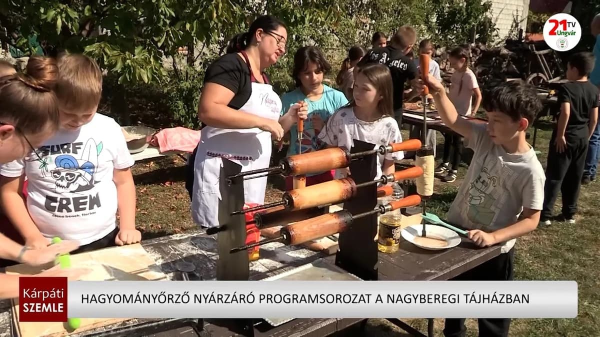 Élő hagyományok az őszi tájházban: nyárzáró programsorozat iskolásoknak Nagyberegen
