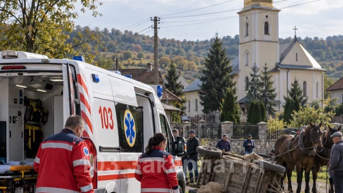 Súlyos baleset a perecsenyi járásban: 16 éves lány megsérült lovas szekér borulásakor