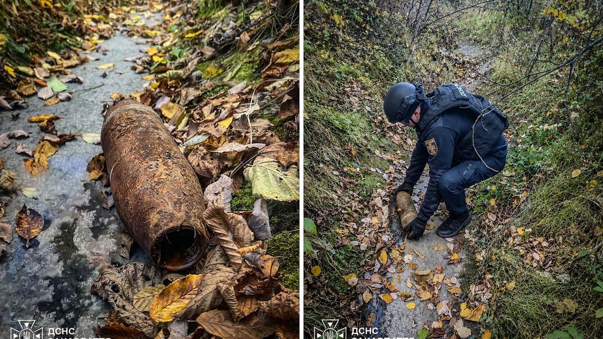 Munkácsi járásban veszélyes második világháborús tüzérségi lövedékre bukkantak