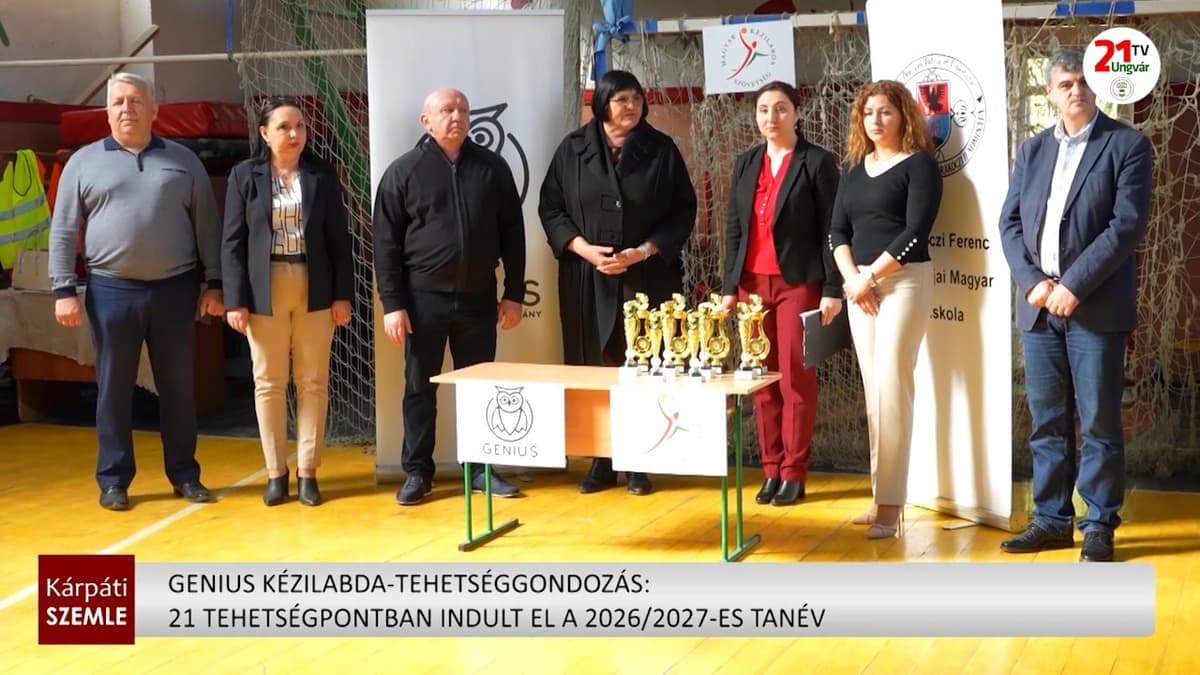 GENIUS kézilabda program: újabb lendület a kárpátaljai ifjúság sportolásában