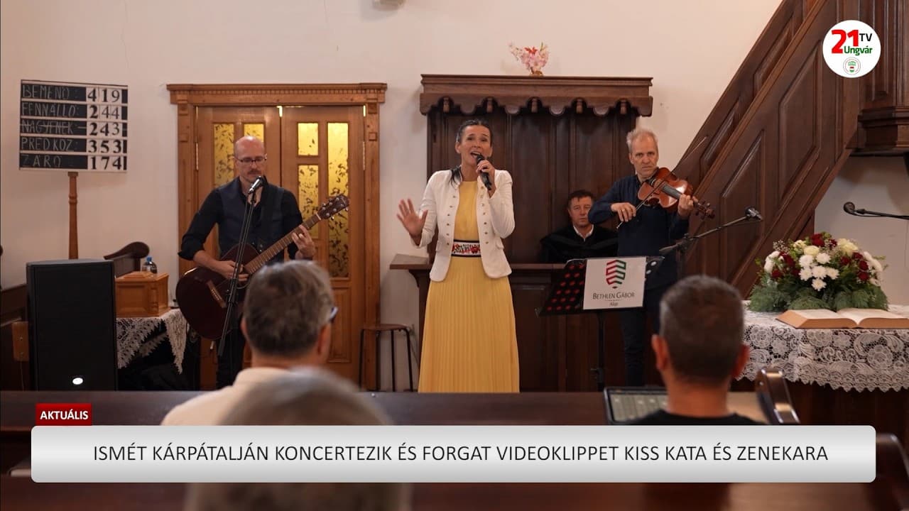 Kiss Kata újra Kárpátalján: koncert és zenés videóklip forgatás