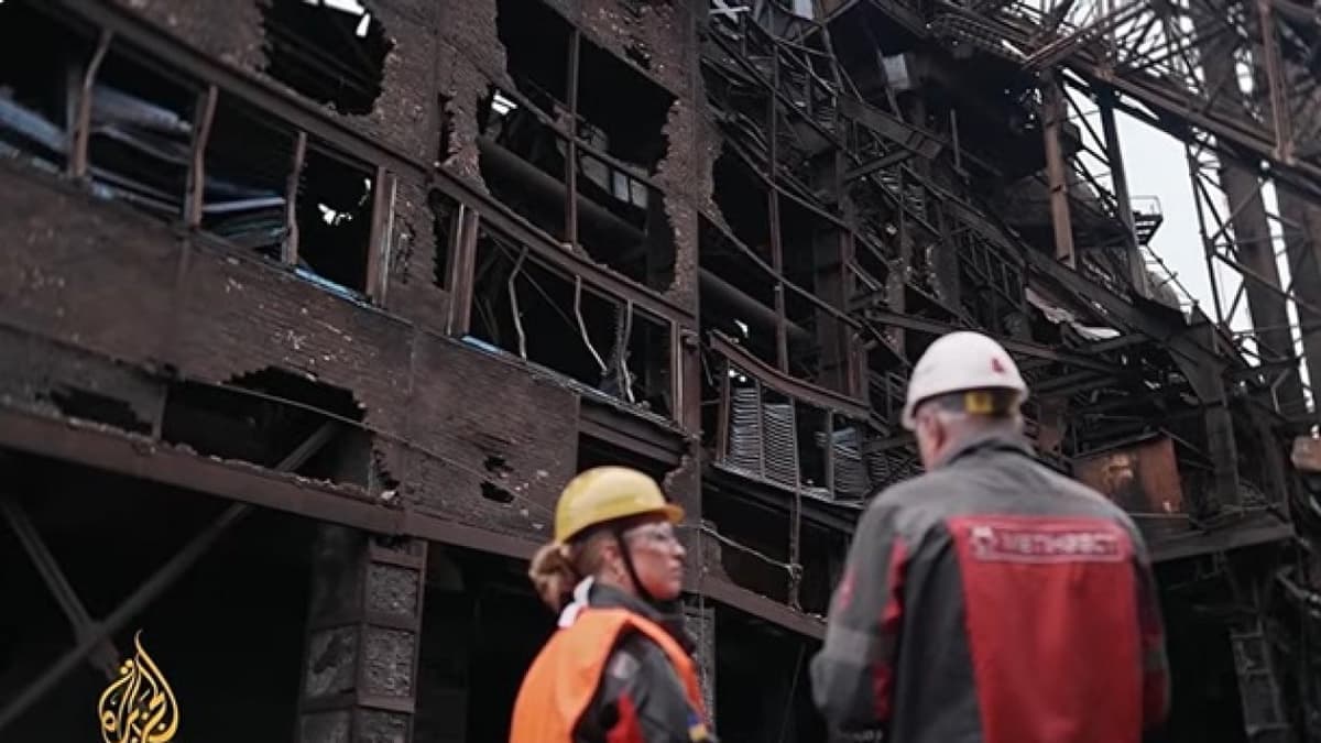 Ukrajna acélipara a hadi támadások nyomán gyakorlatilag leállt
