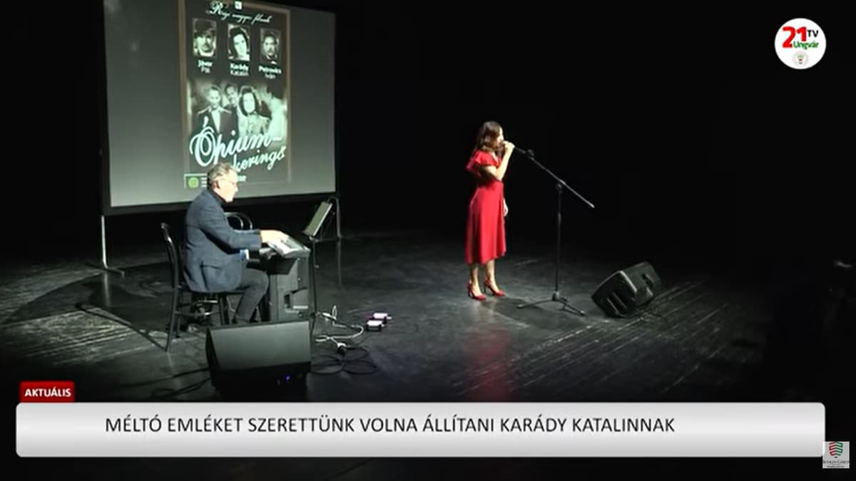 Karády Katalin emlékére zenés színházi est Beregszászban