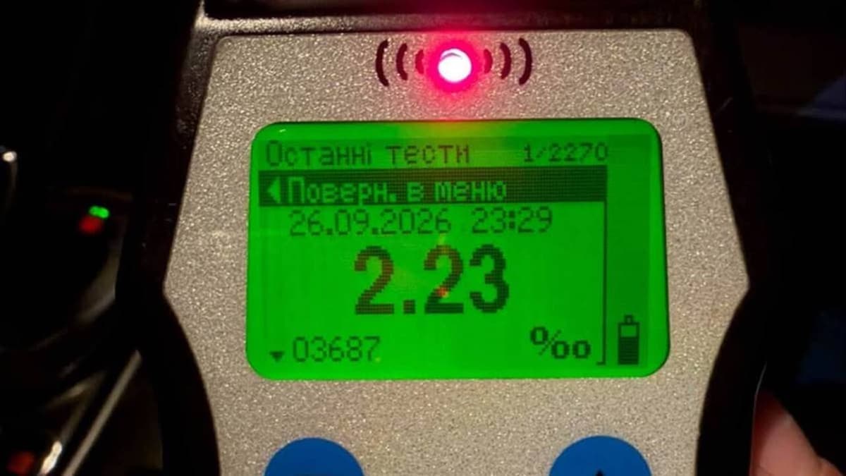 Szabályszegő ittas sofőrt állítottak meg Ungváron, 2,23 ezrelék az alkoholszintje
