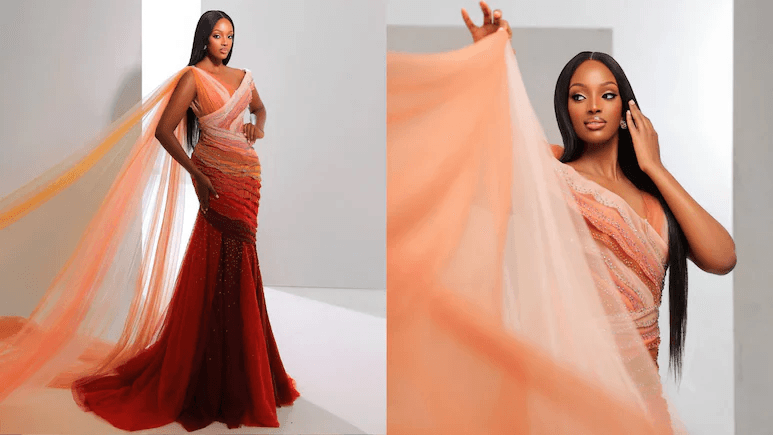 Miss Uganda különleges ruhában mutatta be a császármetszés rétegeit a Miss Worldön