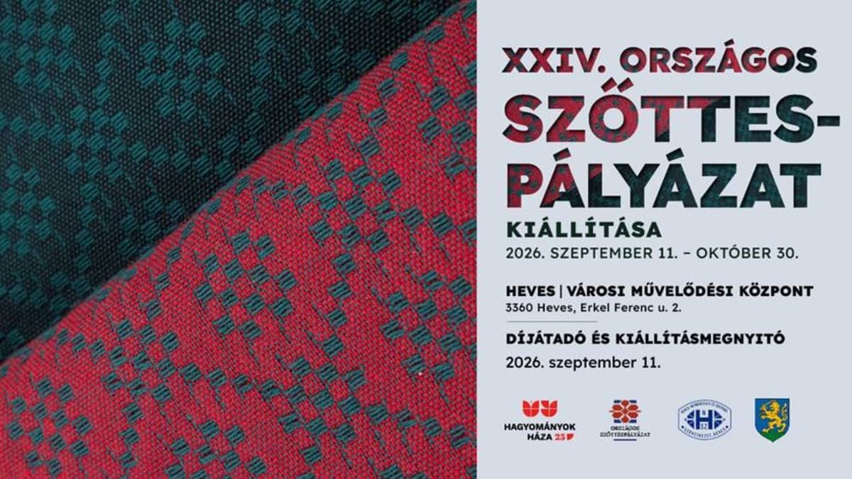Kortárs szőtteskultúra ünnepe Hevesen: Megnyílik a XXIV. Országos Szőttespályázat kiállítása