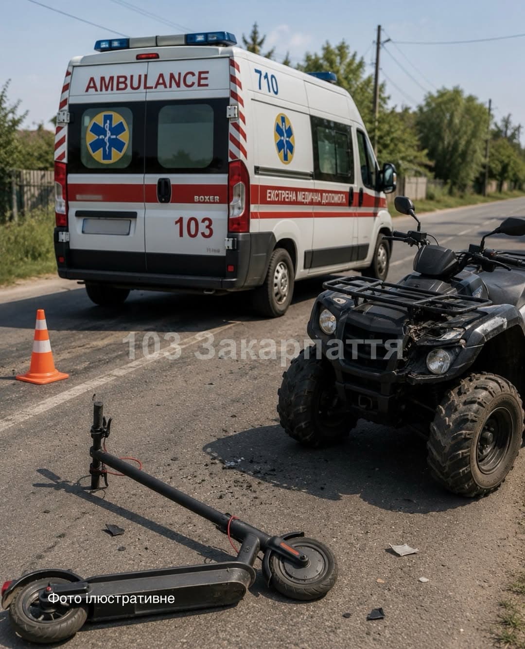 Súlyos baleset: Quad ütött el egy tinédzsert elektromos rollerrel a Munkácsi járásban