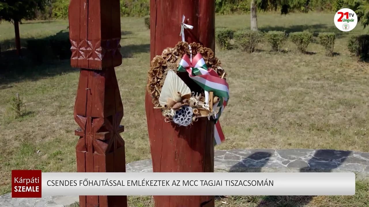 Csendes megemlékezés az MCC közösségével a tiszacsomai Honfoglalási Emlékparkban