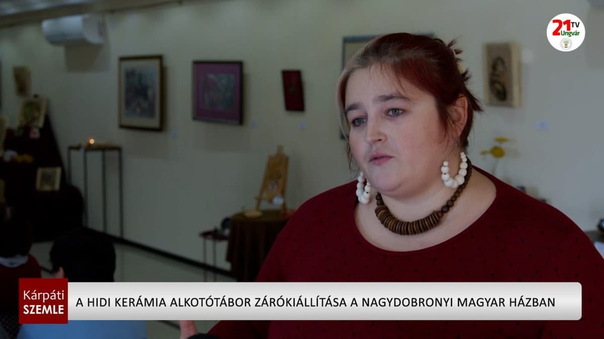 Hidi Kerámia Alkotótábor zárókiállítása Nagydobronyban