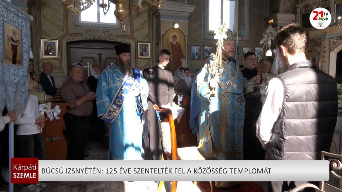 125 éves jubileumot ünnepeltek Izsnyétén a görögkatolikus templomnál
