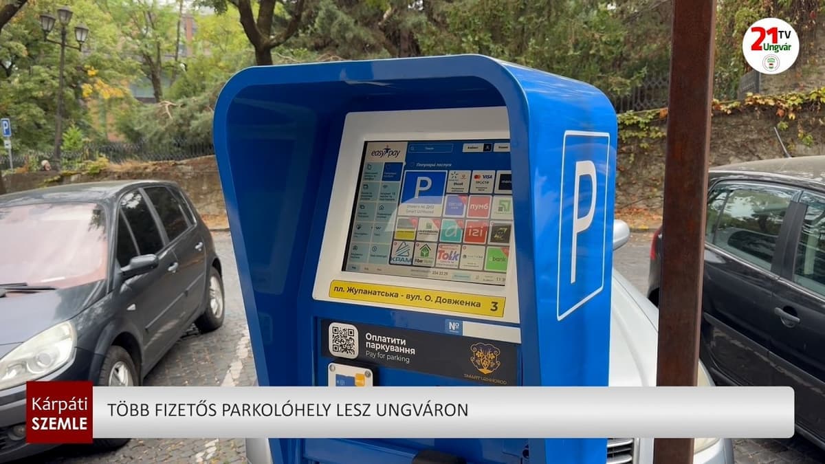 Új fizetős parkolóhelyekkel bővül Ungvár belvárosa