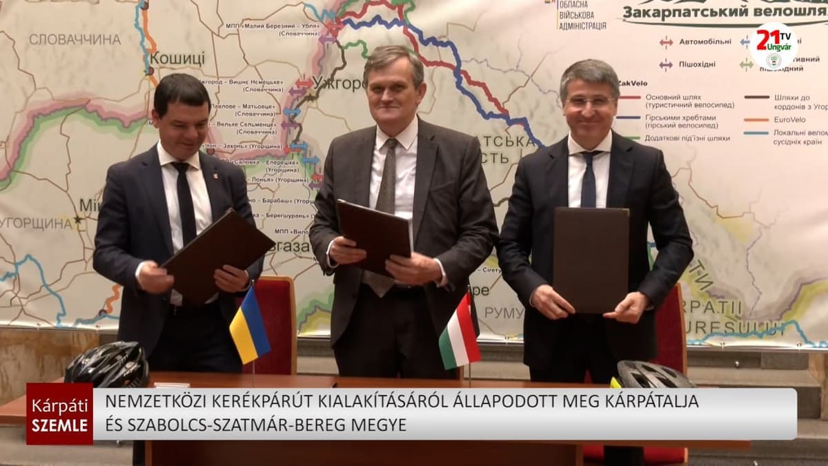 Nemzetközi kerékpárút köti össze Kárpátalját és a magyar megyét