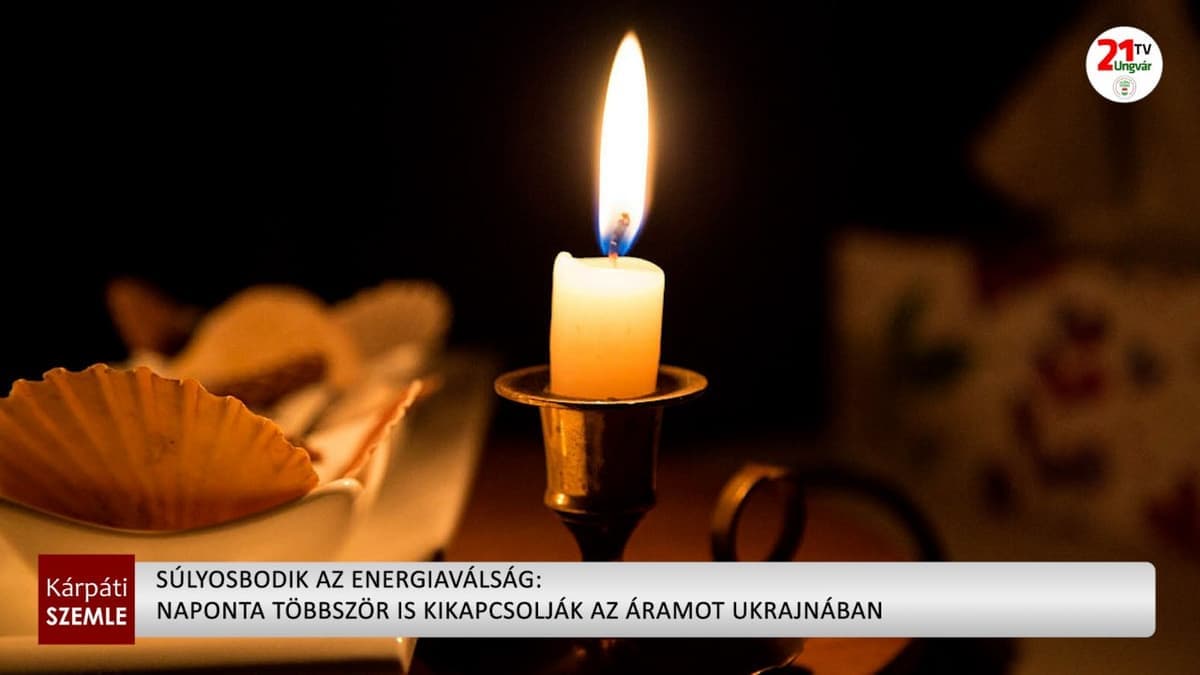 Ukrajnában újra napi többszörös áramkimaradások vannak