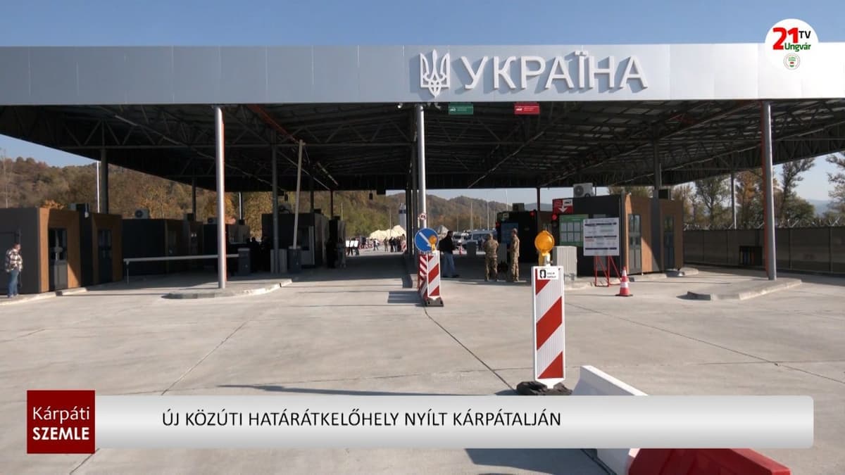 Megnyílt az új közúti határátkelő Kárpátalján az ukrán–román határszakaszon
