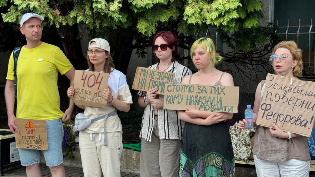 Folytatódnak az Ungvári tüntetések Mihajlo Fedorov visszatéréséért