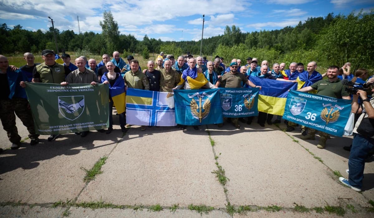 160 ukrán hadifogoly tért vissza az orosz fogságból