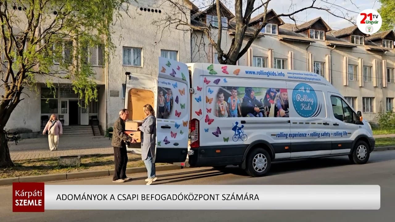 Adományok a csapi befogadóközpont számára (videó)