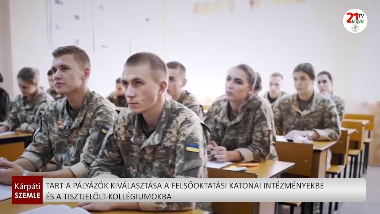 Tart a pályázók kiválasztása a felsőoktatási katonai intézményekbe és a tisztjelölt-kollégiumokba (videó)