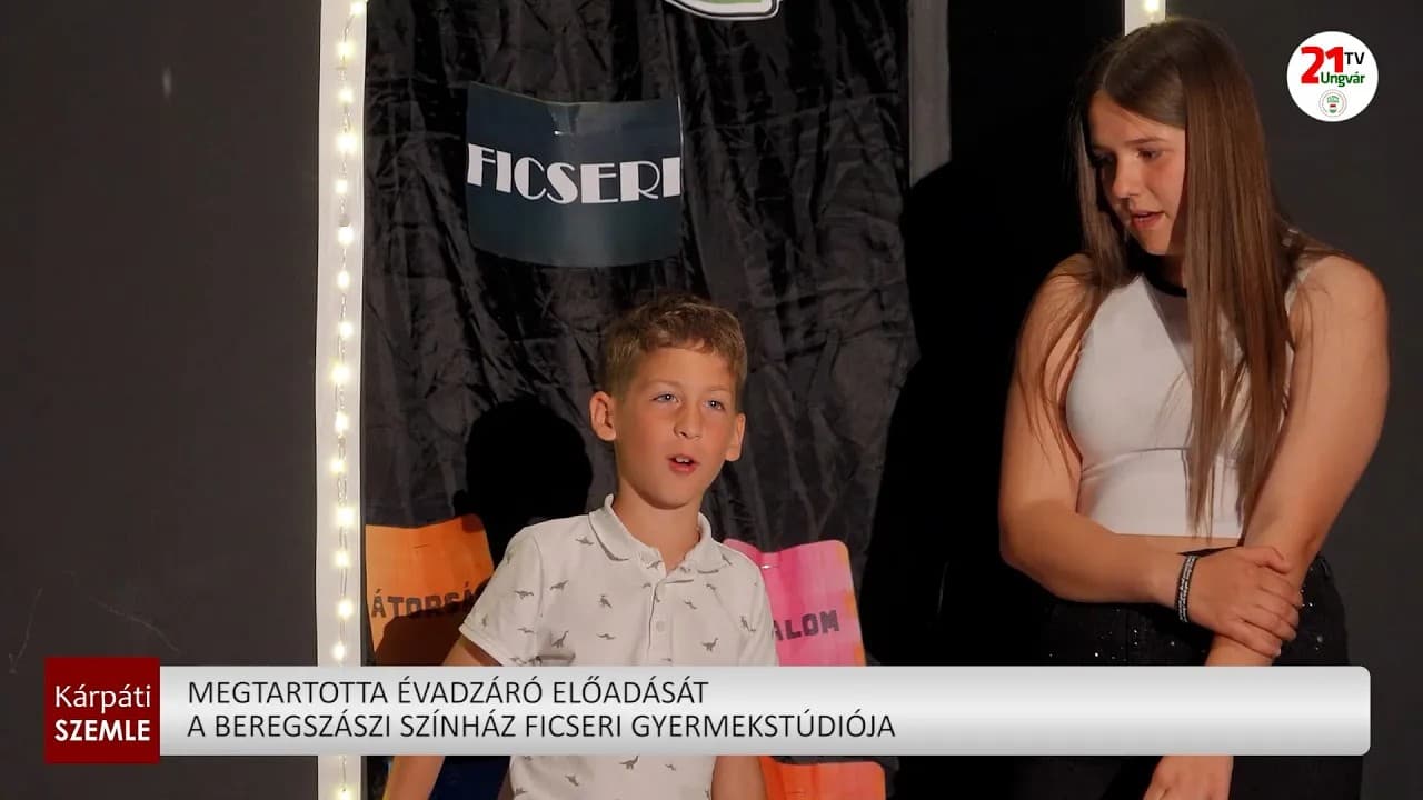 Megtartotta évadzáró előadását a beregszászi színház Ficseri Gyermekstúdiója (videó)