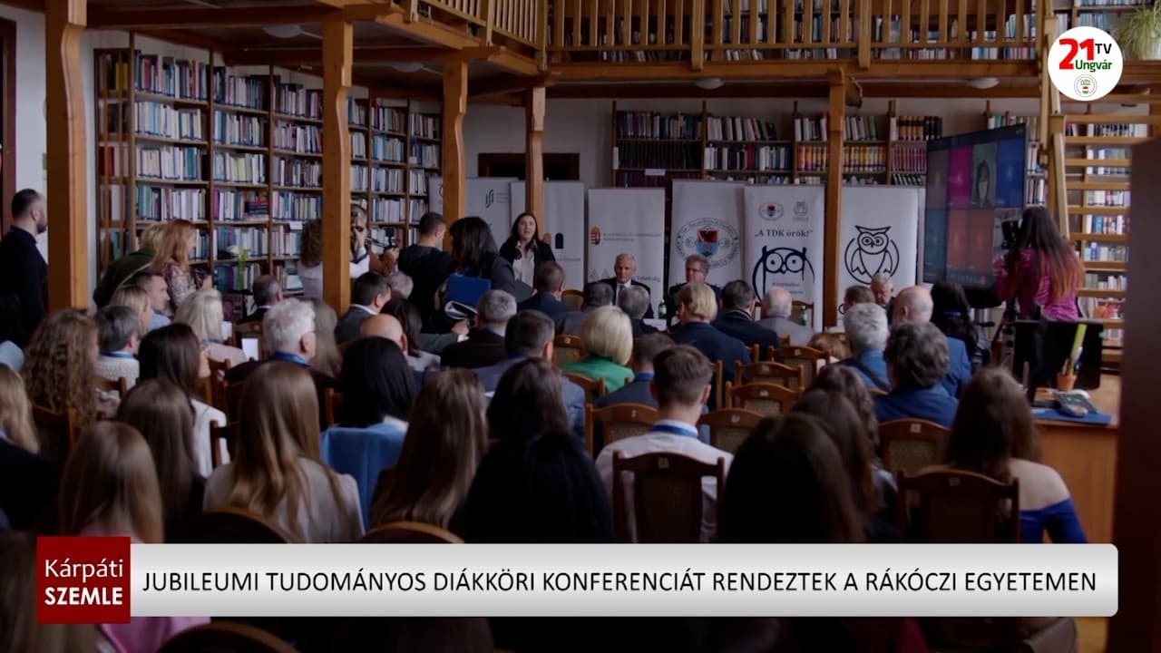 Jubileumi tudományos diákköri konferenciát rendeztek a Rákóczi egyetemen (videó)