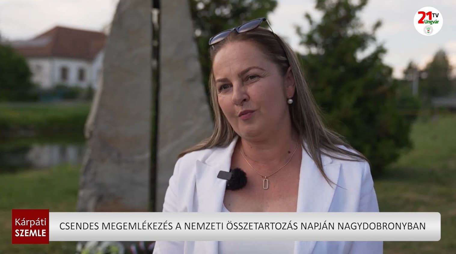 Csendes megemlékezés a Nemzeti Összetartozás Napján Nagydobronyban (videó)