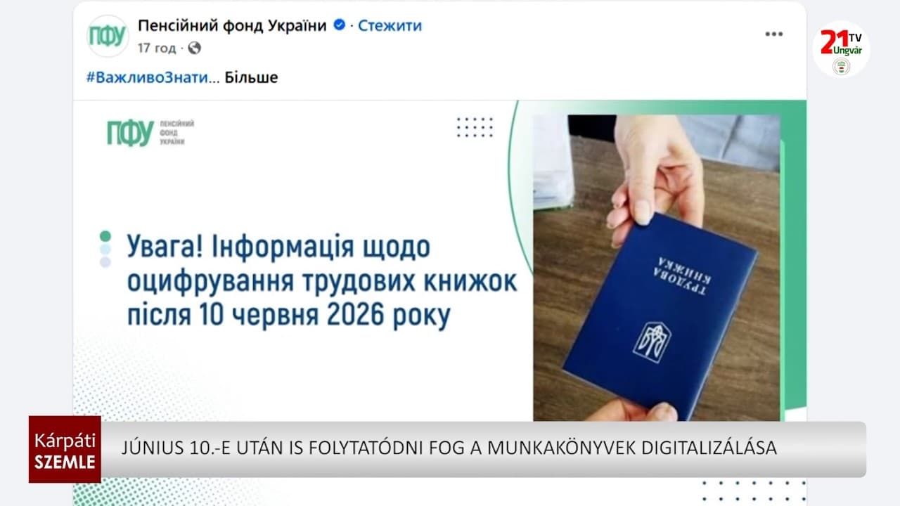 Június 10.-e után is folytatódni fog a munkakönyvek digitalizálása (videó)