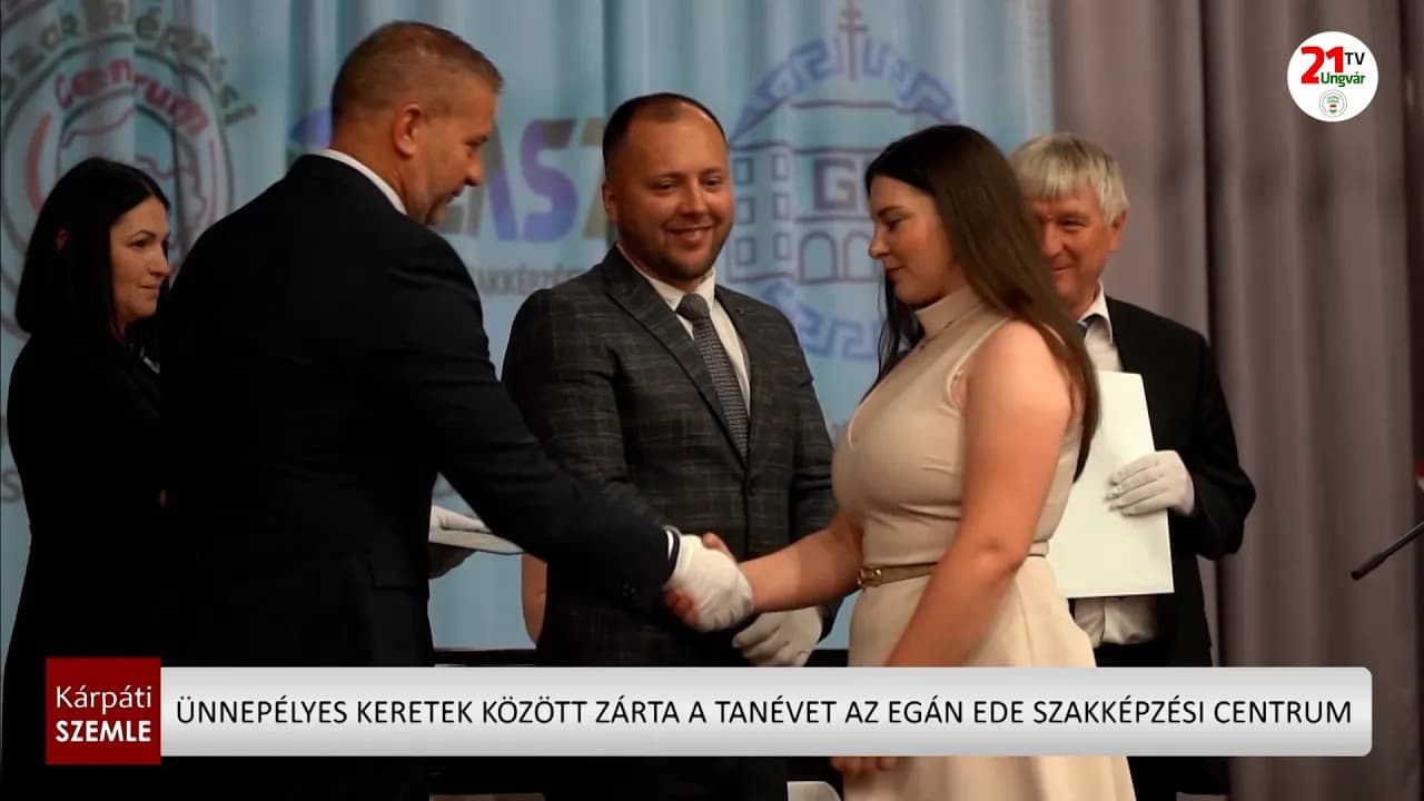 Ünnepélyes keretek között zárta a tanévet az Egán Ede Szakképzési Centrum (videó)