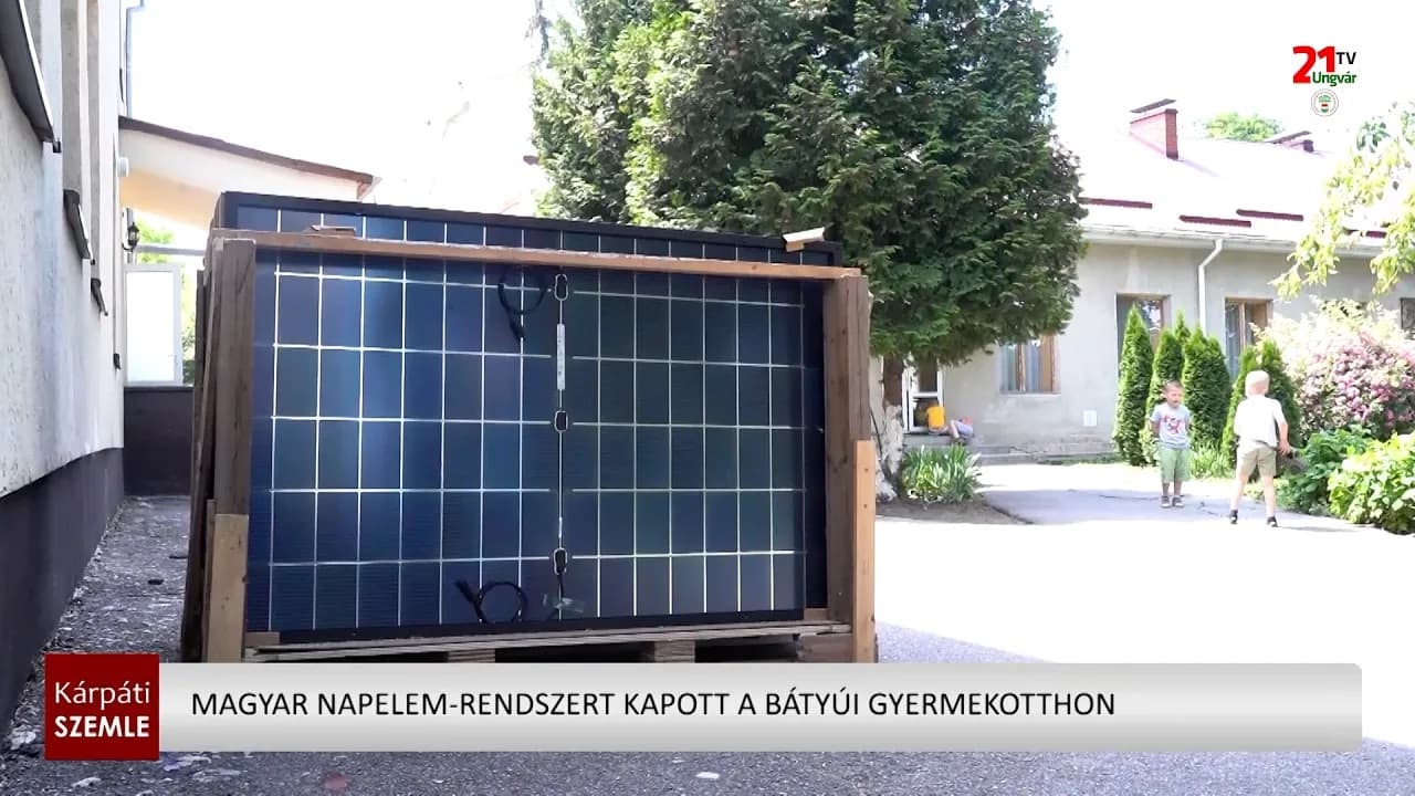 Magyar napelem-rendszert kapott a bátyúi gyermekotthon (videó)