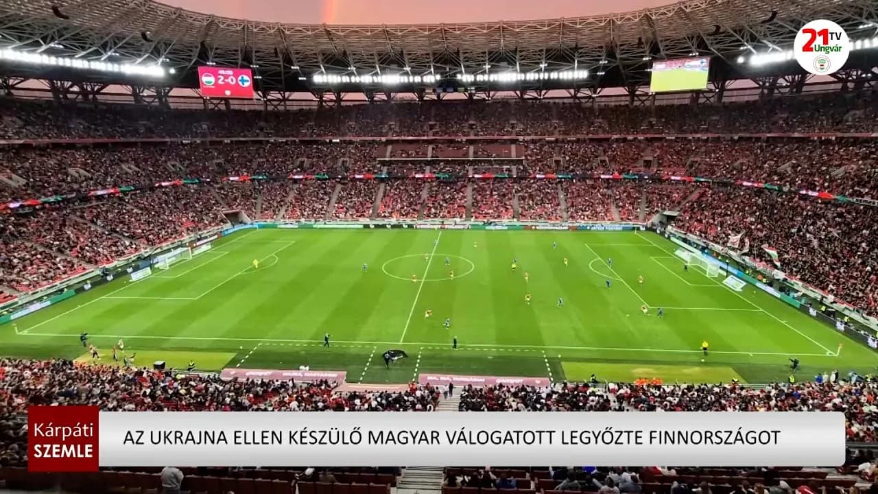 Az Ukrajna ellen készülő magyar válogatott legyőzte Finnországot (videó)