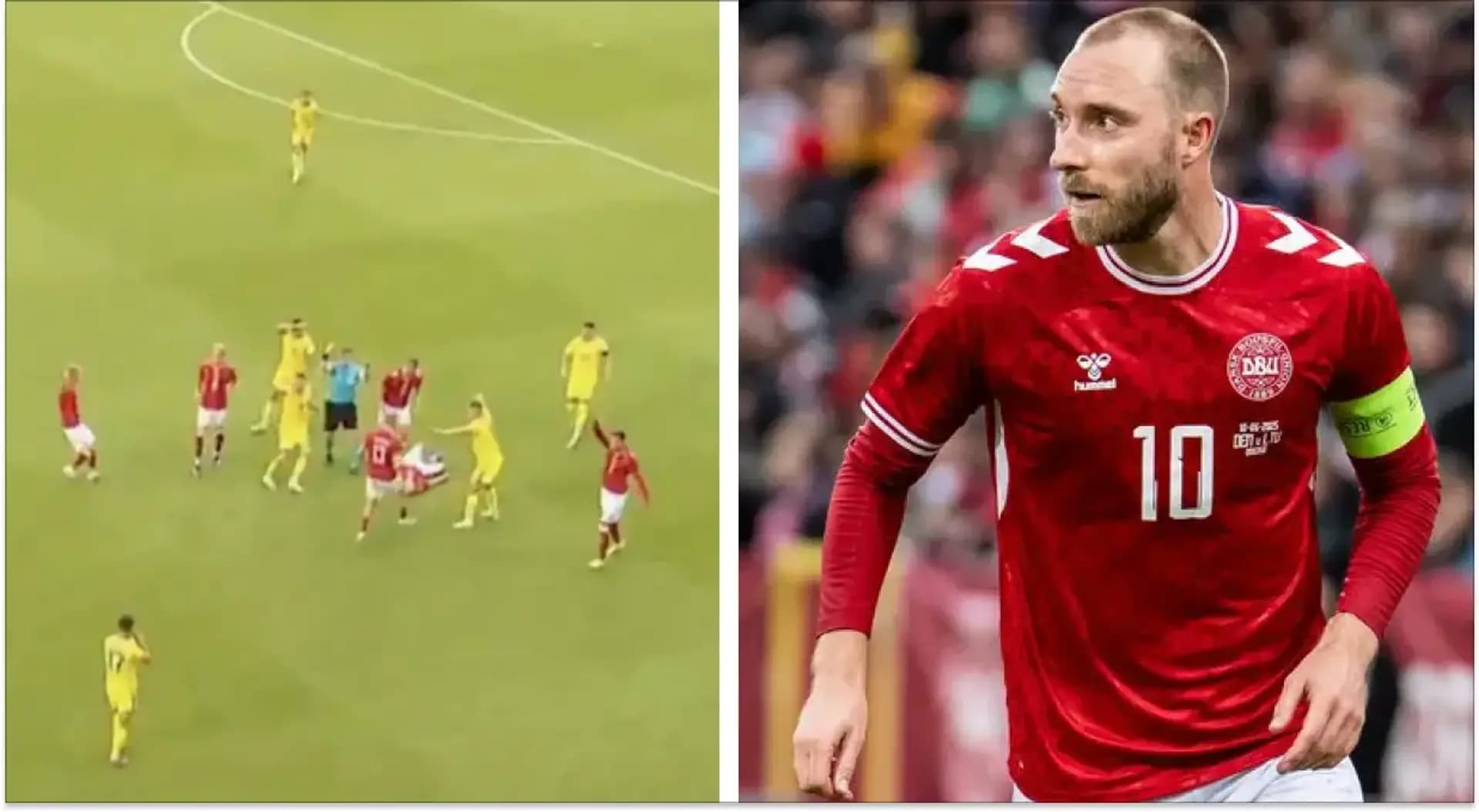 Összeesett a Dánia-Ukrajna barátságos focimeccsen Christian Eriksen