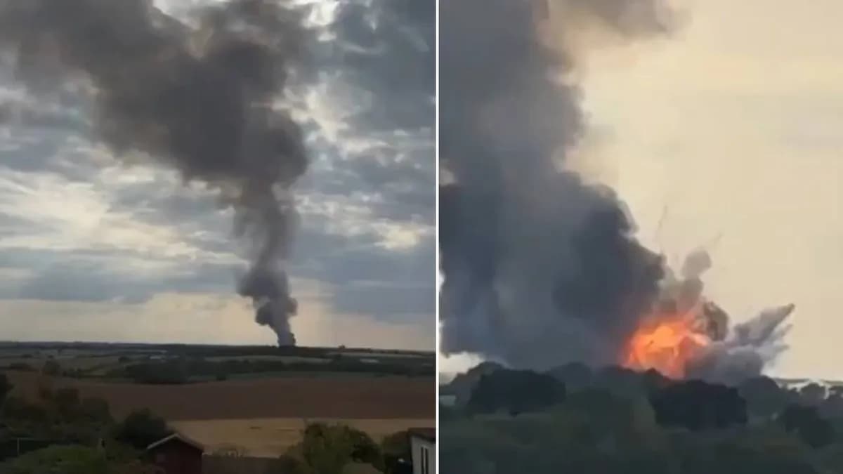 Robbanás és tűzvész egy angliai ipari területen: húsz tűzoltó kórházban, tűzoltóautók megsemmisültek