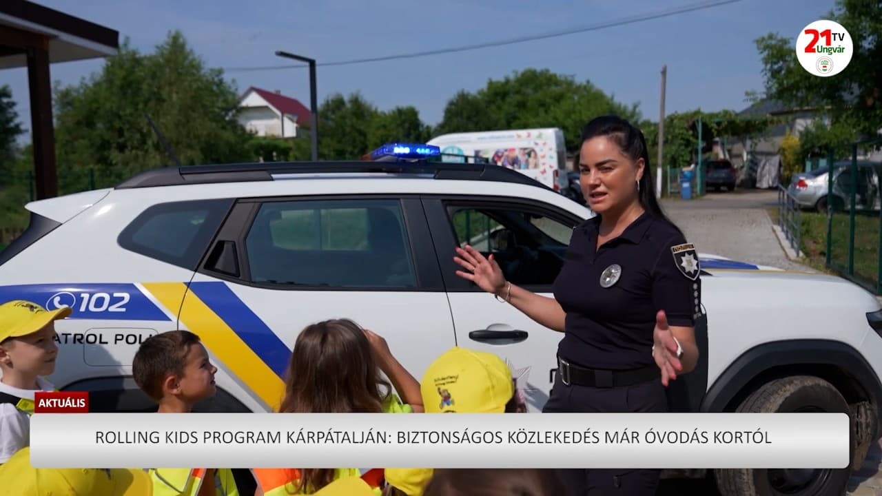 Közlekedésbiztonság óvodás korban: Rolling Kids program Kárpátalján