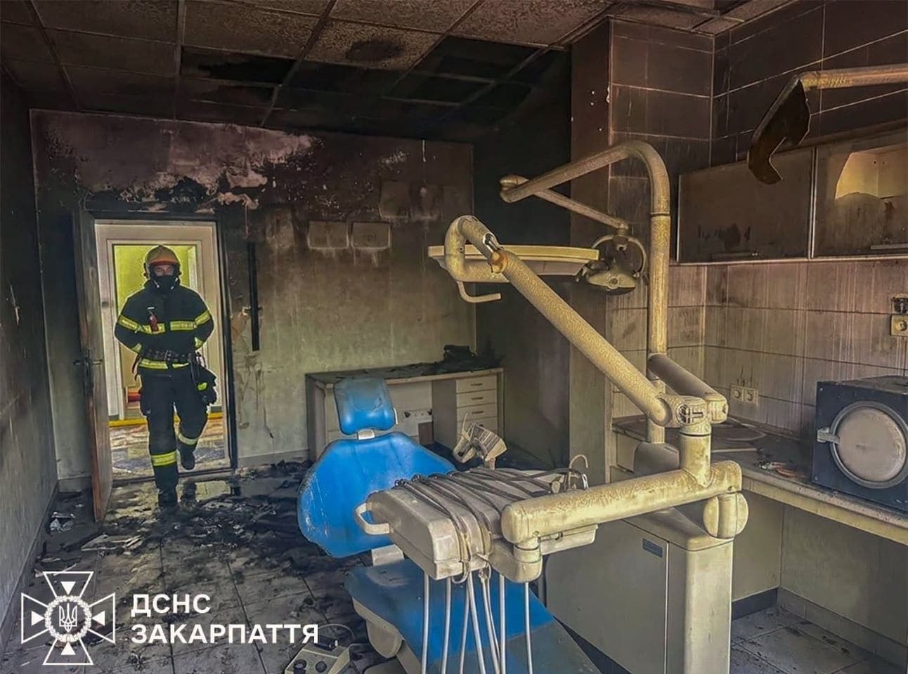 Elektromos zárlat okozta tűz miatt vált használhatatlanná egy kárpátaljai fogorvosi rendelő