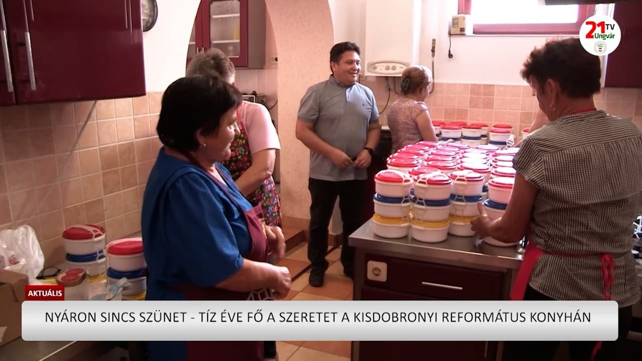 Tíz éve fő a szeretet Kisdobronyban: a református konyha folyamatos segítséget nyújt nyáron is