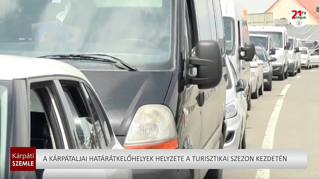 Fokozódik a határforgalom Kárpátalján a nyári turisztikai szezonban