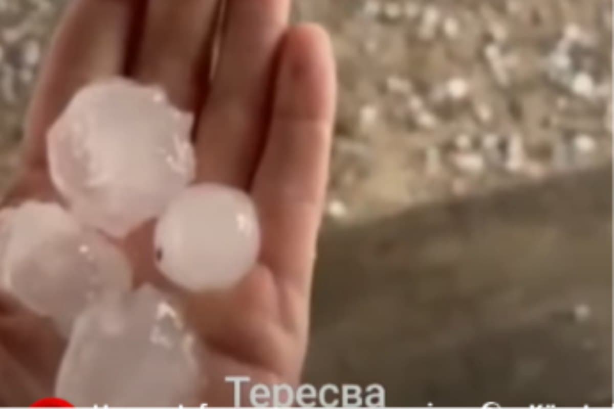 Diónyi méretű jégdarabok pusztítottak Taracközön