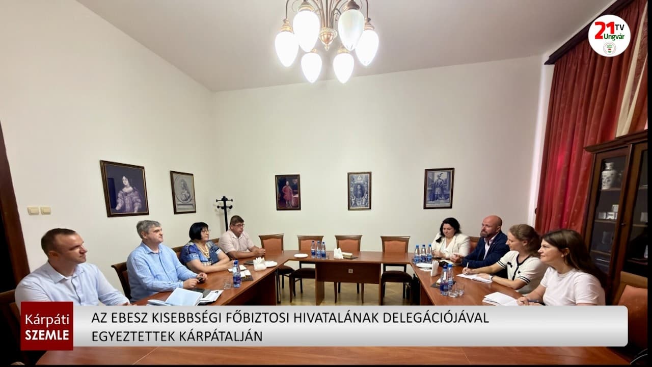 Egyeztetés az EBESZ Kisebbségi Főbiztosi Hivatalával Kárpátalján