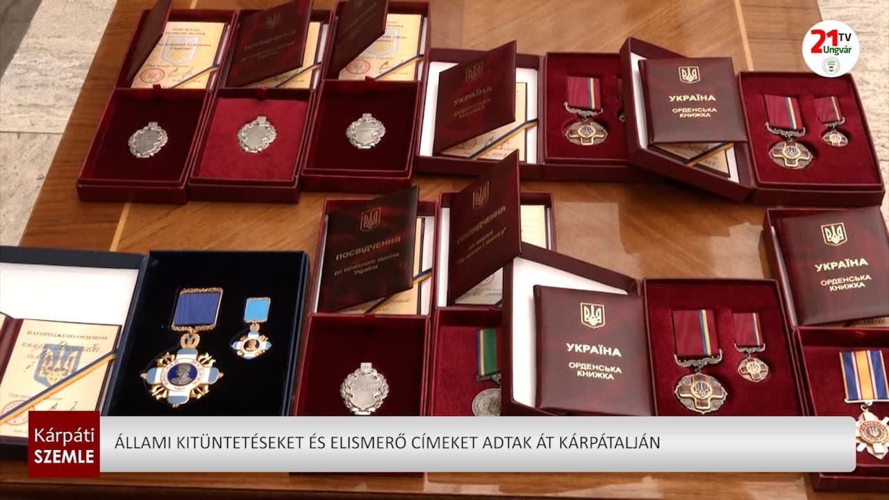 Kárpátaljai kiemelkedő szakemberek állami kitüntetésben részesültek
