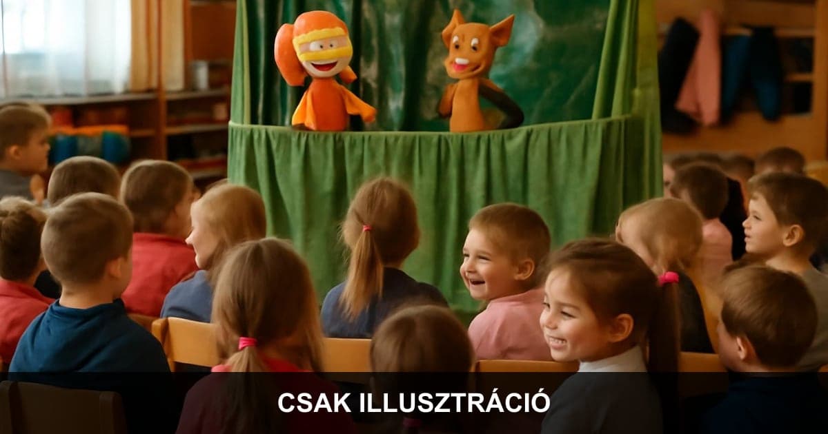 Élő bábelőadás varázsolt mosolyt a makkosjánosi és balazséri óvodások arcára
