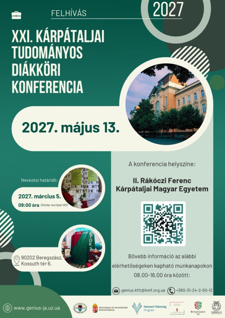 Jelentkezés nyílt a XXI. Kárpátaljai Tudományos Diákköri Konferenciára