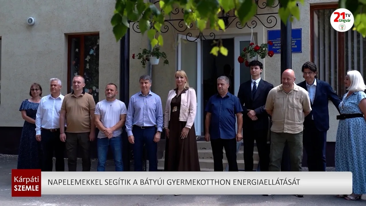Napelemekkel stabilizálják a bátyúi gyermekotthon energiaellátását