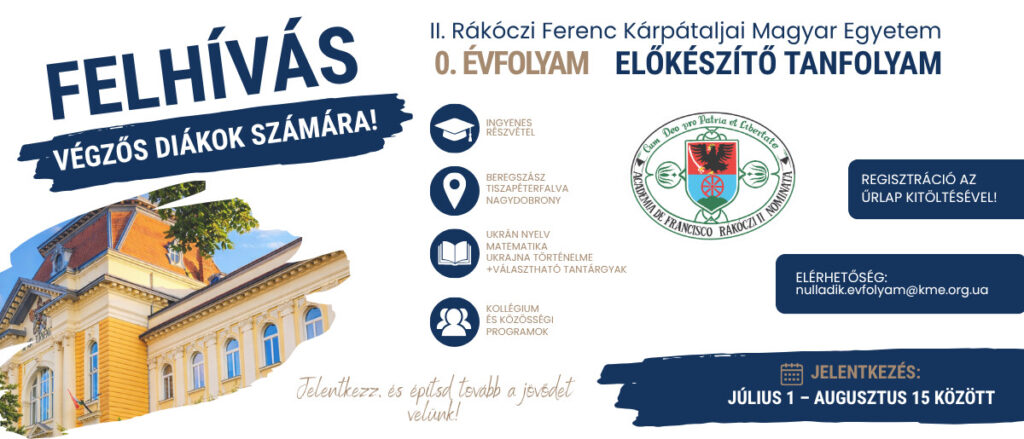 Ingyenes előkészítő tanfolyam indul a Rákóczi Egyetemen az NMT-vizsgára készülőknek